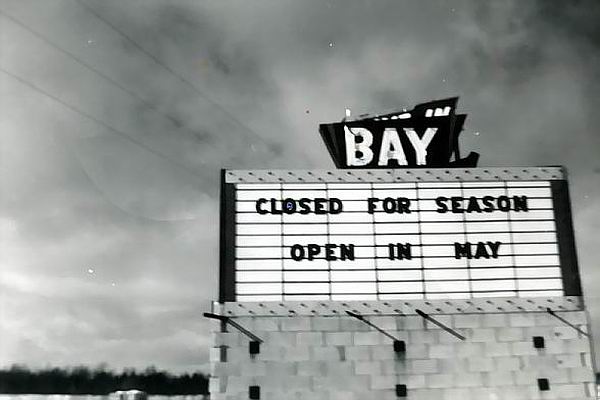 Bay Drive-In Theatre - Marquee February 1960 Courtesy Mrs Norman Vanwormer